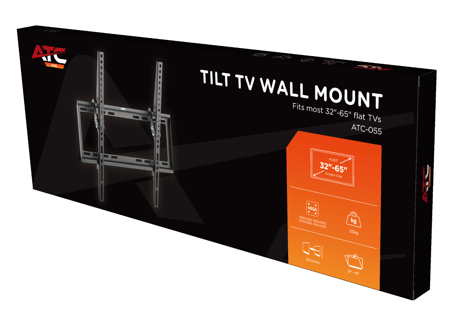 ATC Βάση TV Επιτοίχια ATC-055 32‑65″ - Image 6