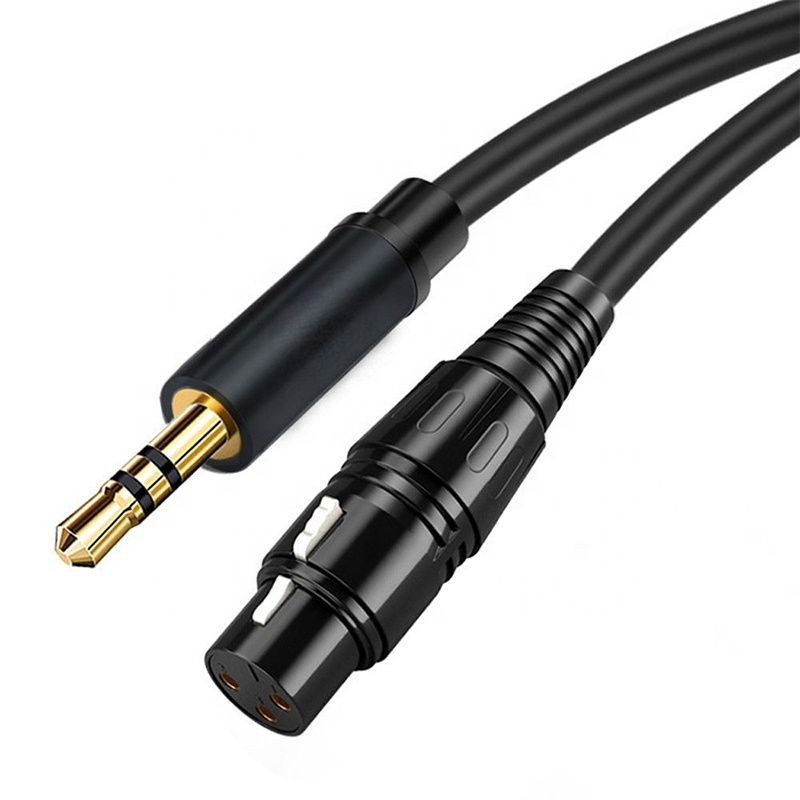 3.5mm 3-Pole XLR Female Audio Cable 2m