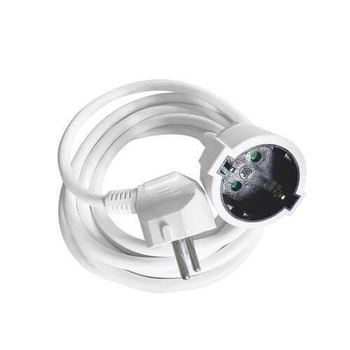 Technik Extension Cable 2m 1 Way 3×1.5 mm² 16A White